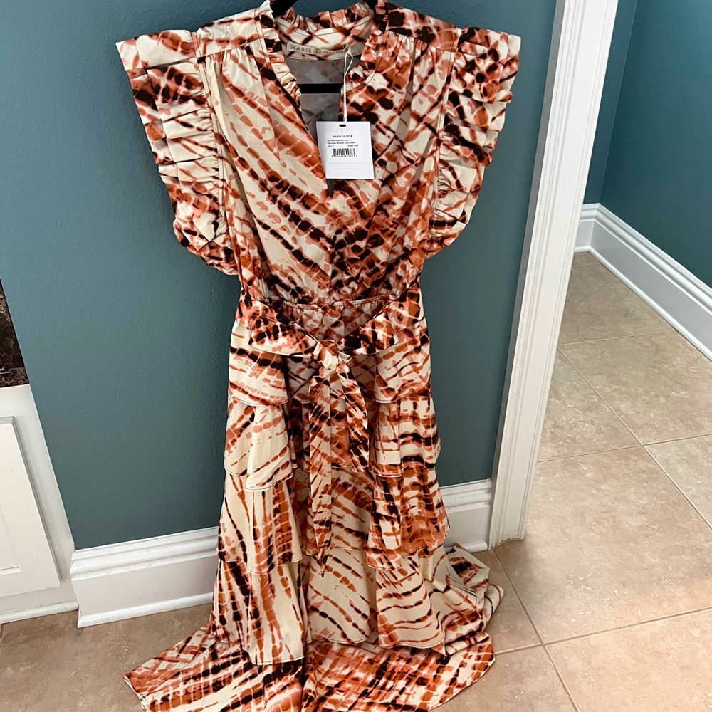Marie Oliver Ruffle Maxi Dress